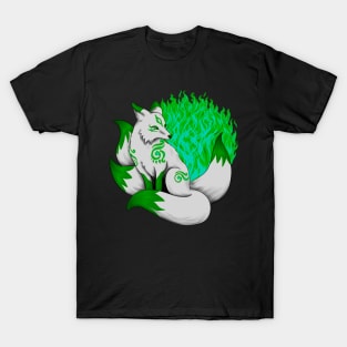 Green Kitsune Fox T-Shirt